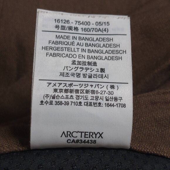 Arcteryx Womens Reia Chino Pants Brown Mid Rise Lined Trim Fit Hiking Camping 4 - Picture 14 of 16